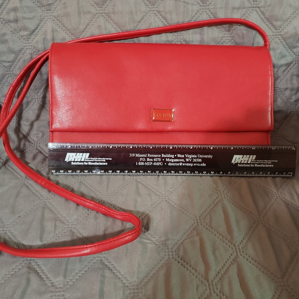 Koltov Collections Red Crossbody Clutch